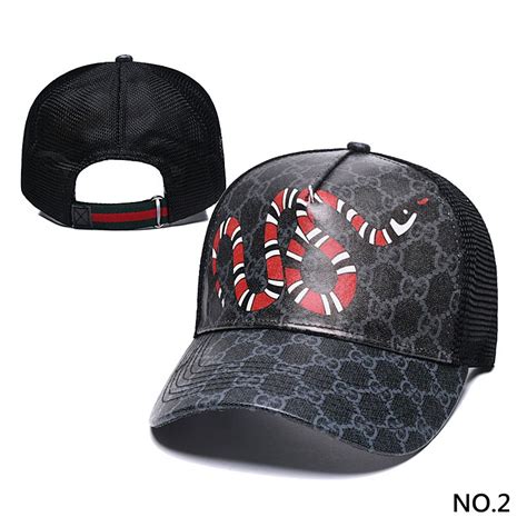 black gucci hat on|snake gucci hat.